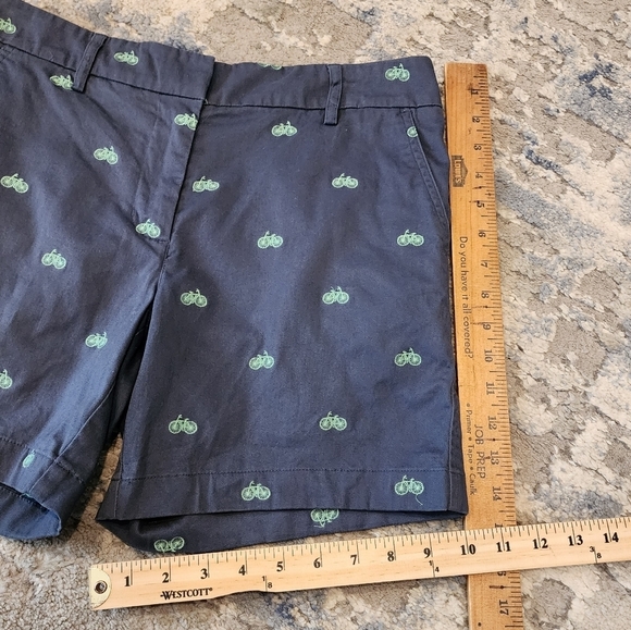Cambridge Dry Goods embroidered bicycle shorts. Blue/green. Women's size 2 - Picture 13 of 15